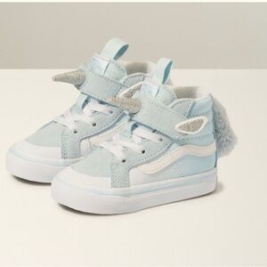 Vans Kids Sneakers Light Blue and White